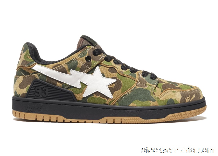 CA A Bathing Ape Bape SK8 Sta ABC Camo Green