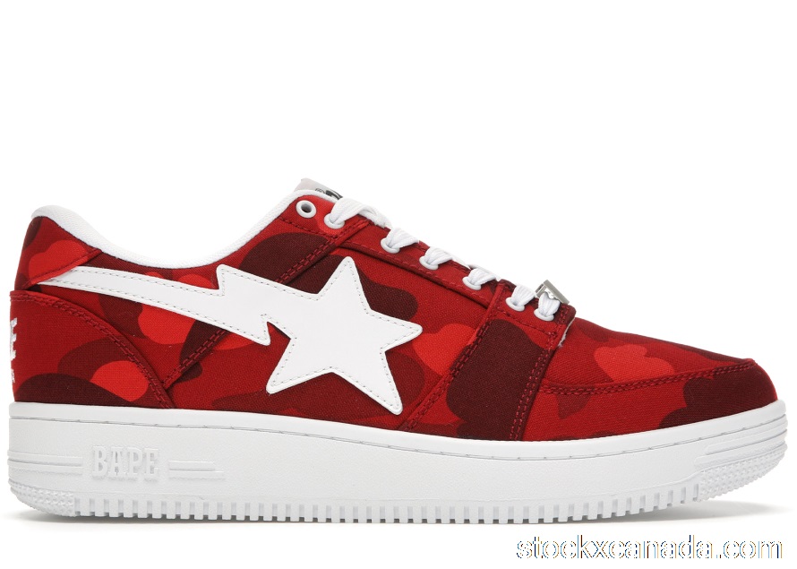 CA A Bathing Ape Bape Sta Low Camo Red