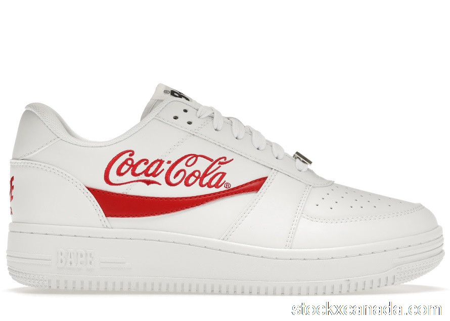 CA A Bathing Ape Bape Sta Low Coca-Cola White