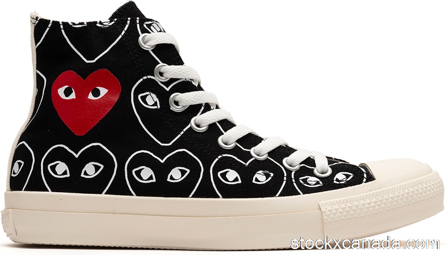 CA Converse Chuck Taylor All-Star 70 Hi Comme des Garcons Play All-Over Black