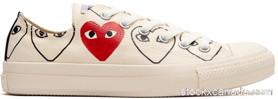 CA Converse Chuck Taylor All-Star 70 Ox Comme des Garcons Play All-Over Natural