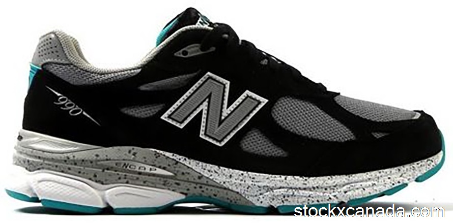 CA New Balance 990v3 Black Grey Teal M990OB3