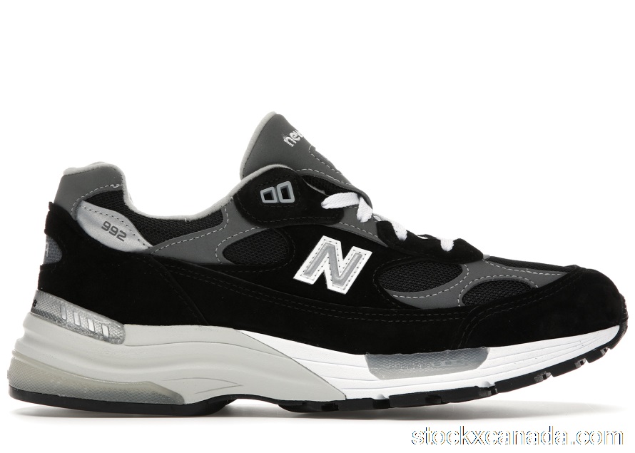 CA New Balance 992 Black Grey Suede M992EB