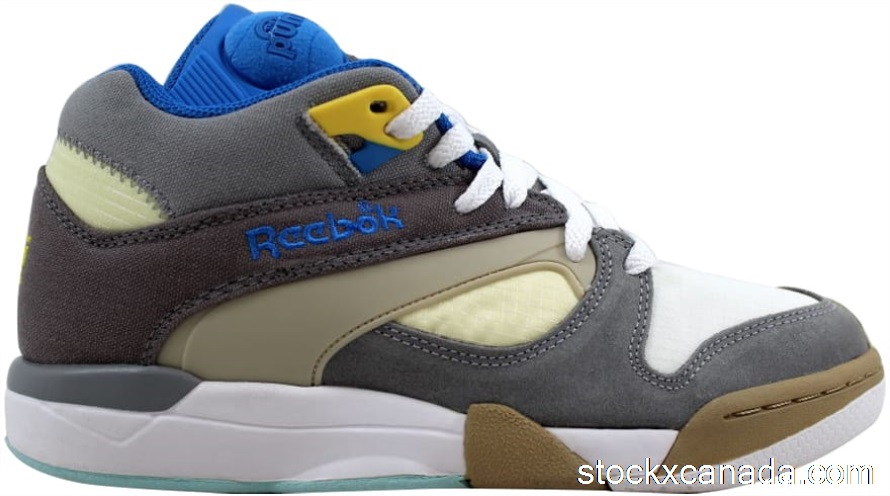 CA Reebok Court Victory Pump Flat Grey/Grey-Creme-Blue J99007
