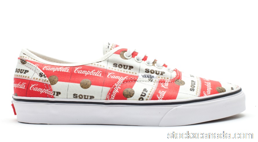 CA Vans Authentic Supreme Campbells Soup OQOD6VL
