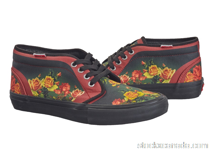 CA Vans Chukka Supreme Jean Paul Gaultier Burgundy VN0A49G2