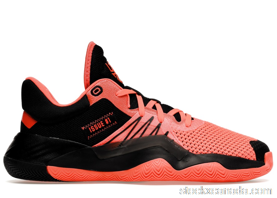 CA adidas D.O.N. Issue #1 Core Black Solar Red EH2133