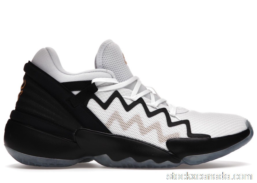 CA adidas D.O.N. Issue #2 White Black Gold FU7384