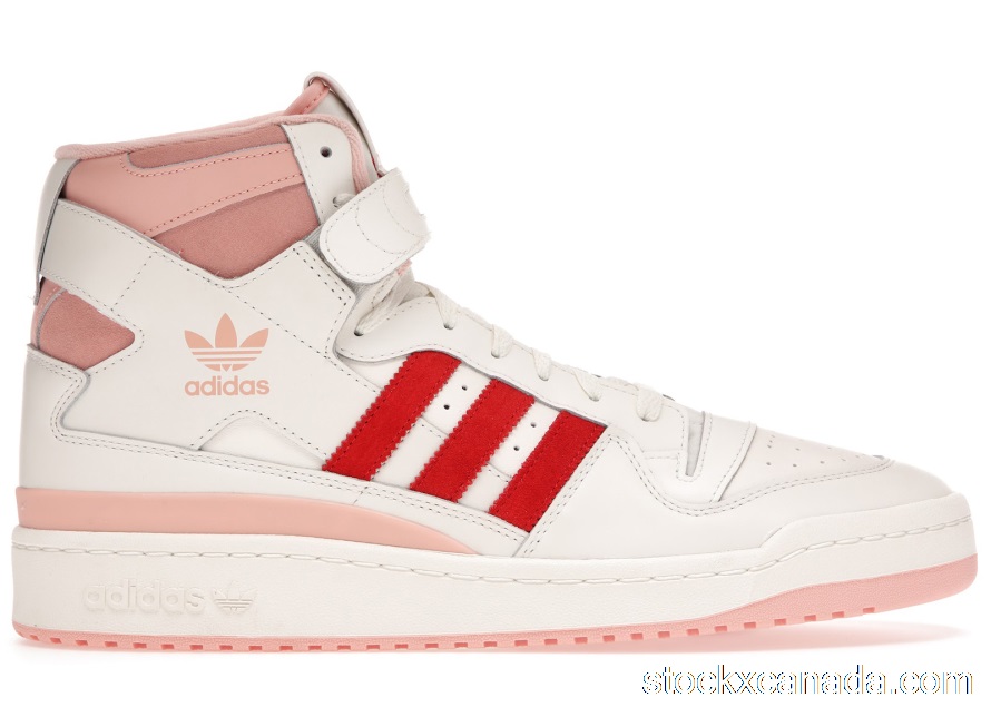 CA adidas Forum 84 Hi Off White Pink Red H01670