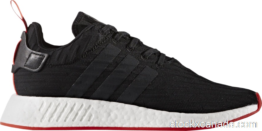 CA adidas NMD R2 Core Black Red Two Toned BA7252