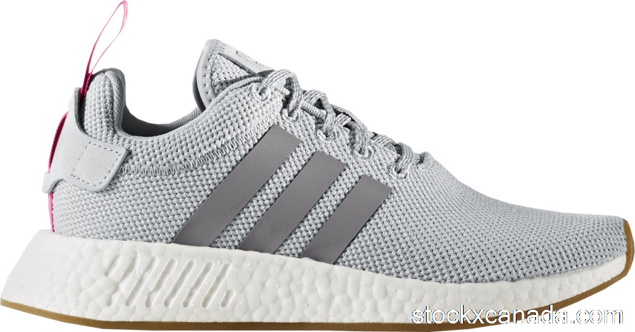 CA adidas NMD R2 Grey Shock Pink (W) BY9317