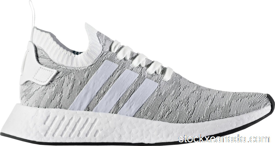 CA adidas NMD R2 Primeknit White Black BY9410