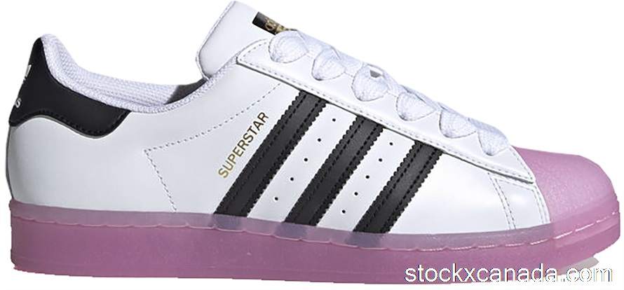 CA adidas Superstar White Black Shock Purple (W) FW3554