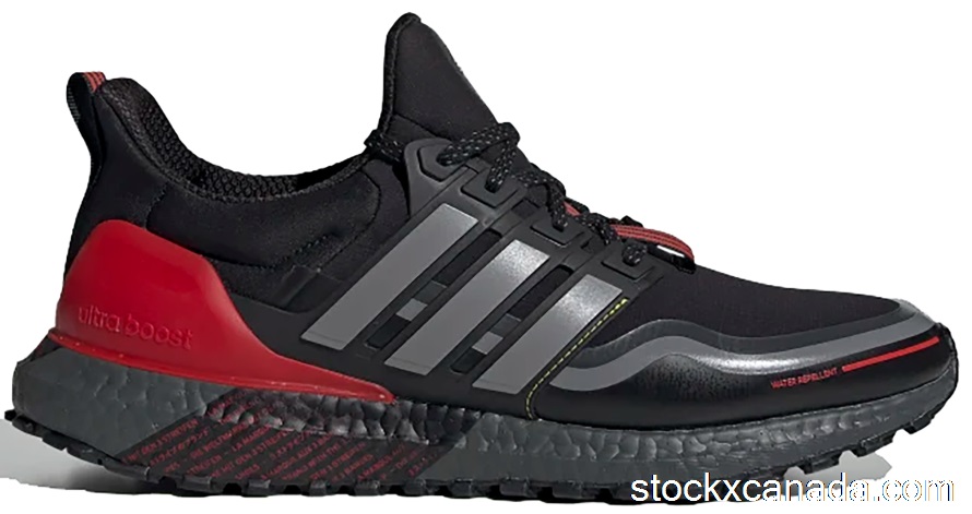 CA adidas Ultra Boost Guard Black Grey Scarlet FU9464